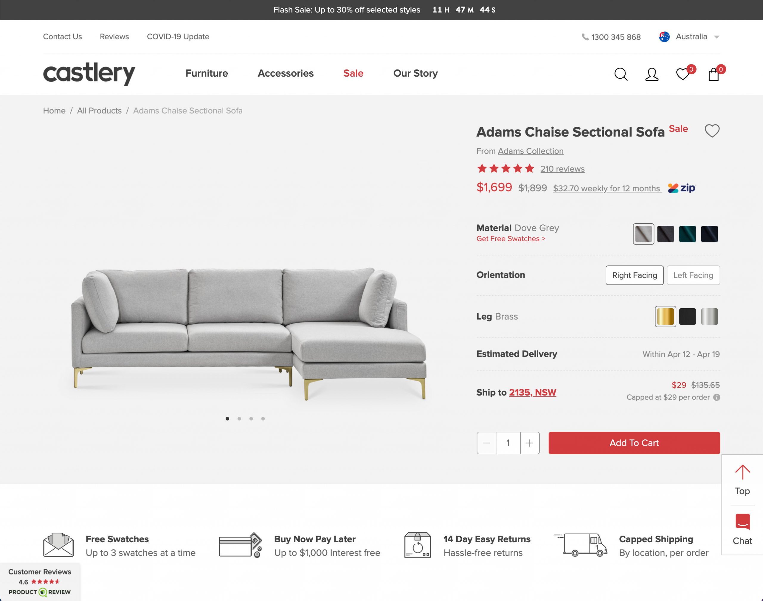 best-ecommerce-product-page-example-for-furniture-industry