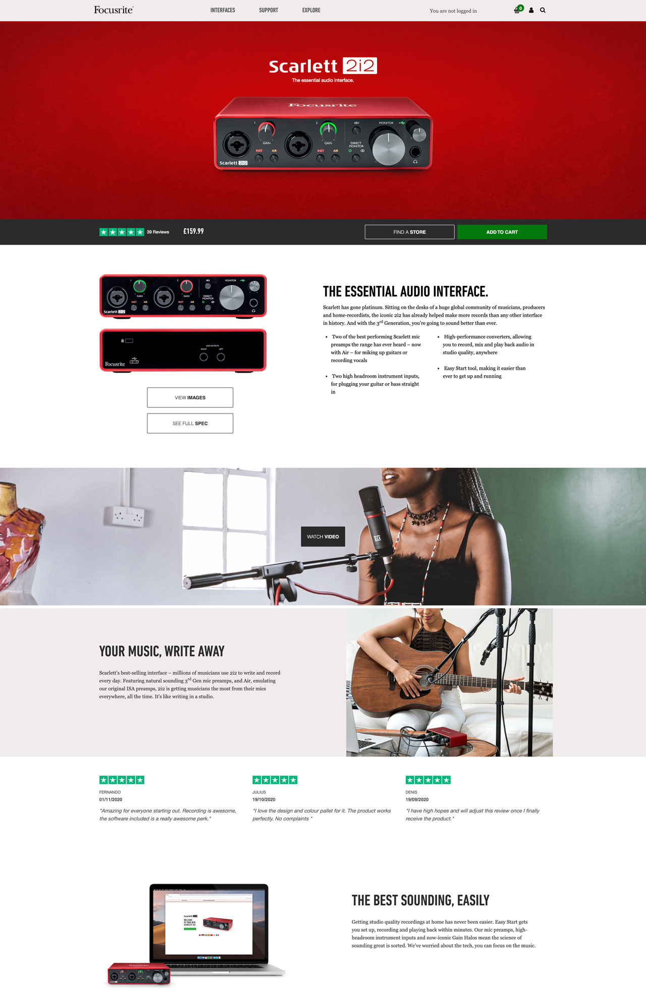 music instrument website example